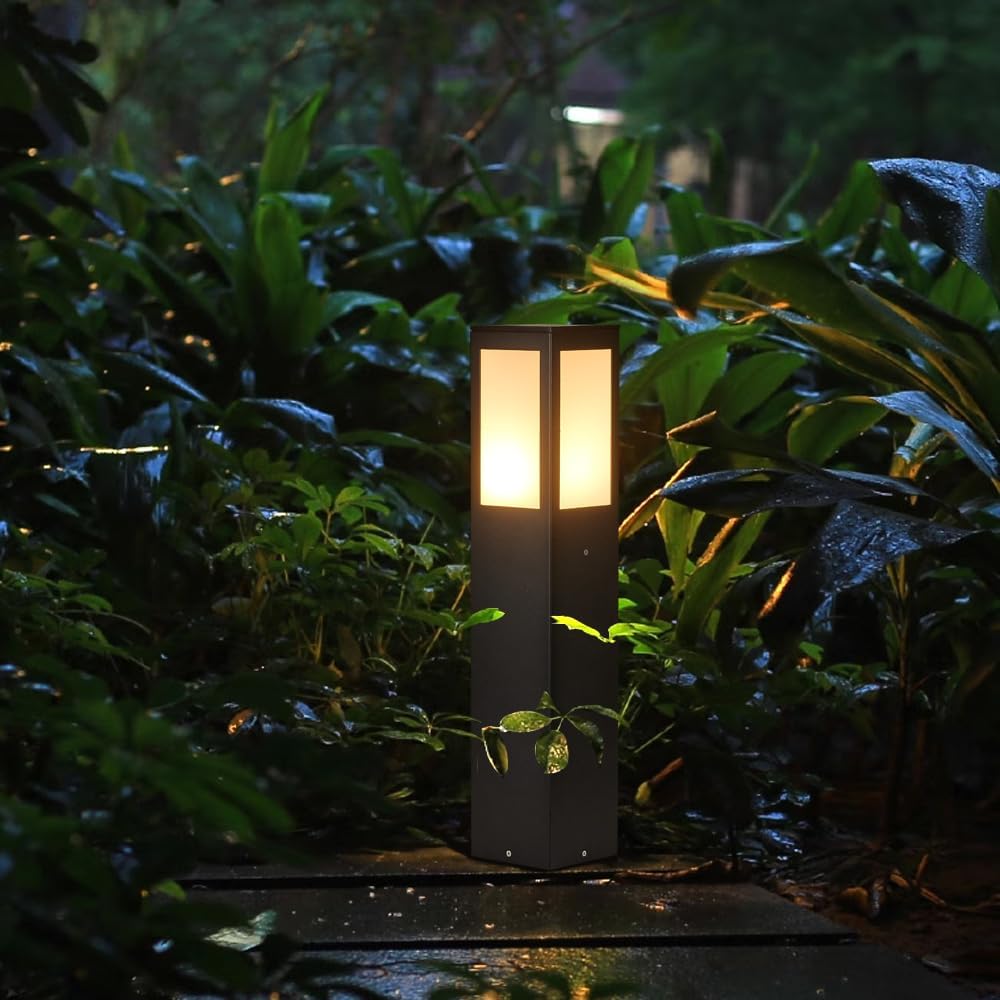 Outdoor Path Light, Post Lights,LED Bollard Lamp for Walkway, Garden, Yard (24 inches)