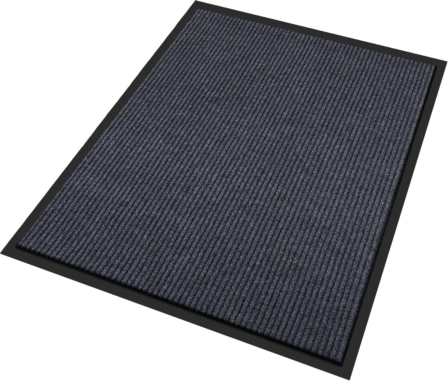 Extra Large Front Door Mat, 5 x 3 Feet Indoor Outdoor Entrance Mat, Heavy Duty Commercial Floor Mats, Non-Slip Rubber Backing Doormat for Entryway, Waterproof, Low-Profile, Easy to Clean