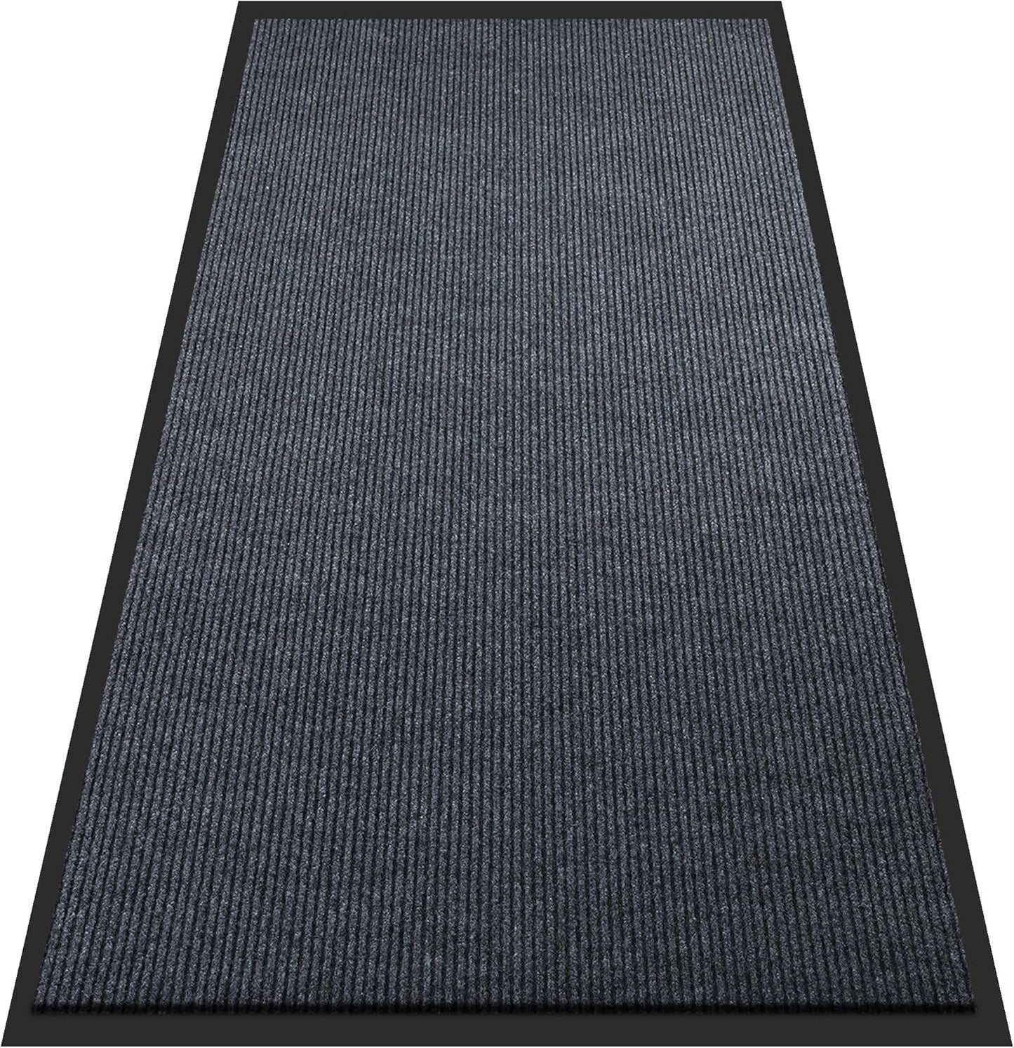 Extra Large Front Door Mat, 5 x 3 Feet Indoor Outdoor Entrance Mat, Heavy Duty Commercial Floor Mats, Non-Slip Rubber Backing Doormat for Entryway, Waterproof, Low-Profile, Easy to Clean