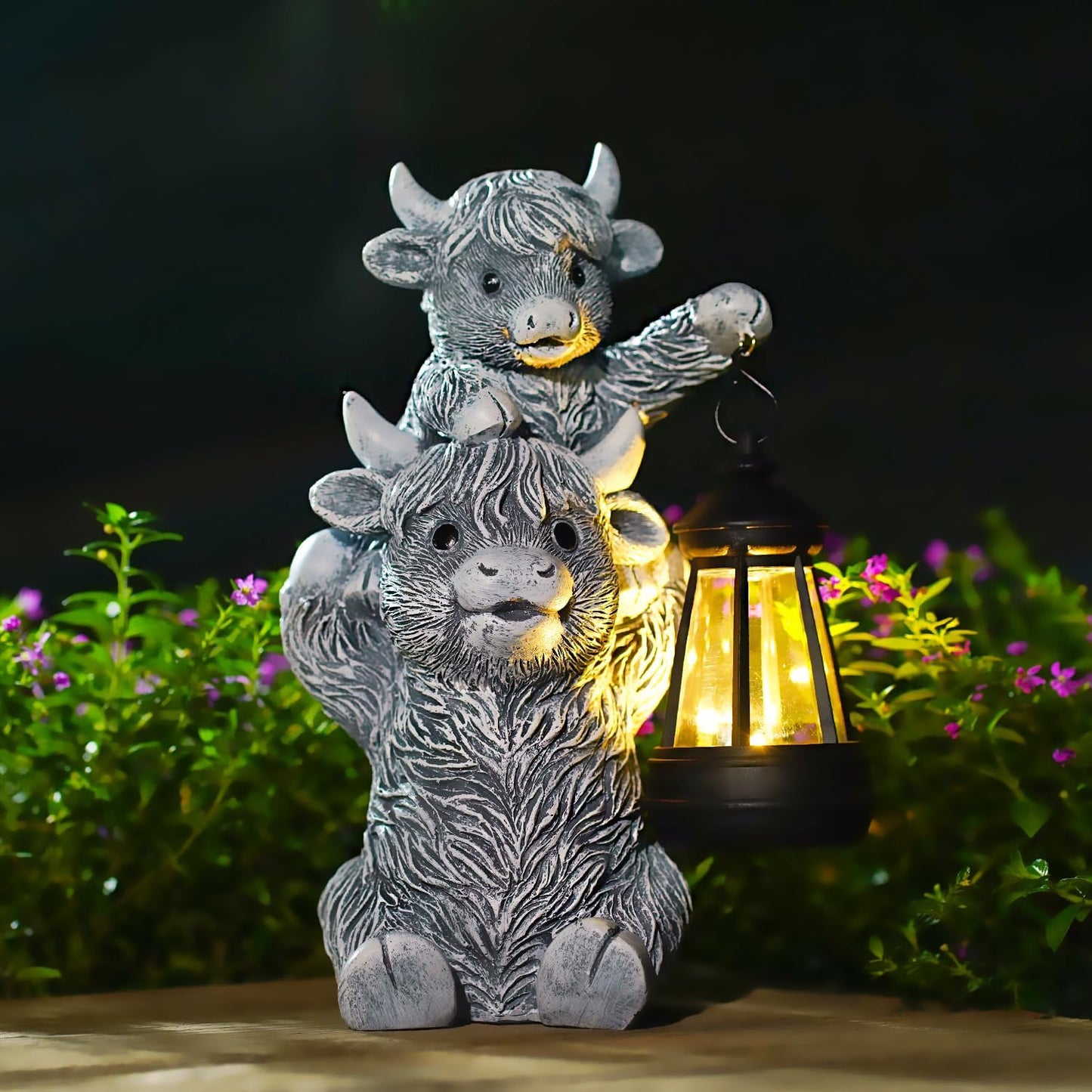 Goodeco Dog Statue with Solar Butterfly - Ideal Gifts for Dad, Mom or Birthdays, Beautifully Crafted Outdoor Decorations to Wow Your Guests